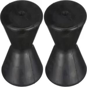 앳우드 112091 보트 트레일러 고무 활 롤러 검은색 4인치