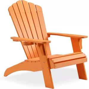 실로밤 애디론댁 의자 컵 홀더가 있는 오버사이즈 폴리 목재 파이어 피트 정원용 파티오 350파운드 지원