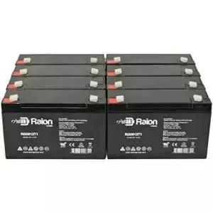 유니셀 TLA61008 팩용 라이온 파워 RG0612T1 6V 12Ah 교체 AGM 배터리