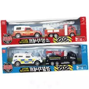 어린이 장난감 자동차 세트 경찰차 소방차 미니카 다이캐스트 모형 완구 선물 놀이