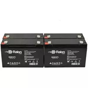 유니셀 TLA61204 팩용 라이온 파워 RG0612T1 6V 12Ah 교체 AGM 배터리