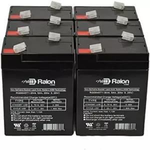 유니셀 TLA6406 팩용 라이온 파워 RG0645T1 6V 4.5Ah 교체 AGM 배터리