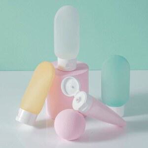 60ML 여행 용기 세트 키트 샴푸 실리콘 리필 비행기 LXPTZ01