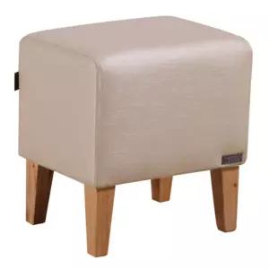 [로지프로] 원목 스툴 보조의자 아이보리 42x32x43cm 미니체어 화장대스툴