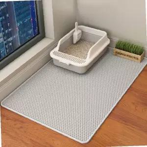 반려묘 화장실 앞 발판 모래 날림 방지 매트 배변 용품 청소 관리 깔개 고양이