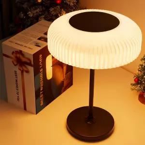 도글로메 솔라 야외 테이블 램프 빛 센서가 장착된 방수 샤워 가든 파티오 욕실 침실용 터치 디밍블 무선