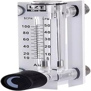 BHOBKUQU LZT6T Square Panel Type Gas Flowmeter Air Flow Meter Rotameter 0.10.8 0.11.0 0.33 0.58 15