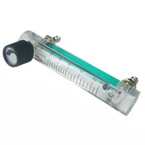 1Pcs 110L/min LZM6T 아크릴 패널 공기 산소 유량계 로타미터컨트롤 밸브 포함 8mm 호스 바브 116mm 길이