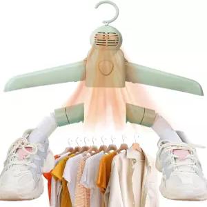 엘프존 휴대용 의류 건조기 - 빠른 건조가 가능한 전기 랙 접이식 신발 튜브가 있는 미니 조절 온도 저소음