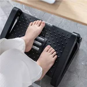 사무실 책상 지압 발받침대 풋레스트 각도조절 발판 다리 거치대 1개