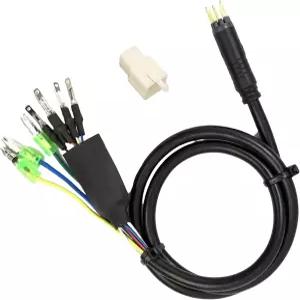 나르실러스 전기 자전거 케이블 커넥터 9 핀 60cm 홀 센서 변환 부품 방수 허브 모터 연장