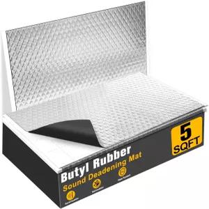 마이파미레아 5평방피트 자동차 사운드 데드닝 자동차용 데드링 소재 매트 8000만2mm 자가 접착식 소음