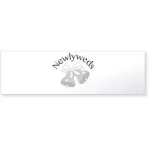 카페프레스 신혼부부 범퍼 스티커 50pk