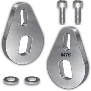 헤비 듀티 EBike 토크 암 세트 유니버설 M16 전기 자전거 E 바이크 리어 액슬 두께 6mm 스테인리스 스틸