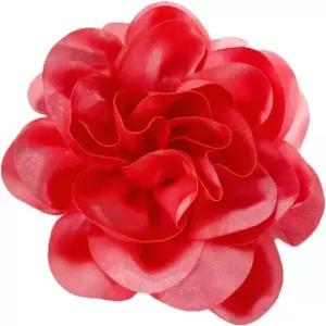 새틴 패브릭 로즈 플라워 엑스트라 라지 빅 브로치 라펠 핀 실크 카멜리아 오버사이즈 여성 웨딩 파티 댄스