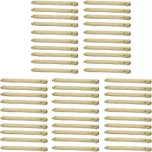 50개 이어 홀 티 스템 스터드 로드 큐어링 스틱 애프터케어 귀걸이(표준)