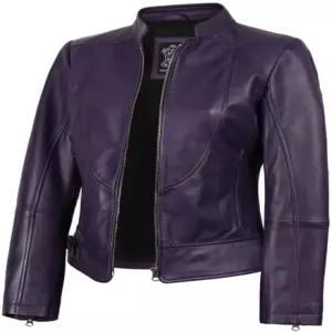 데크럼 여성 가죽 재킷 - 리얼 램스킨 카페 레이서 스타일 여성용