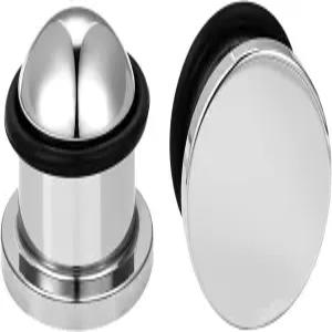 남성용 귀 게이지용 바디에이스 12G-00G 플러그 316L 스테인리스 스틸 스트레칭 키트 플랫 탑 데드 이어