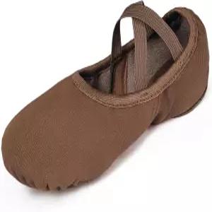 여성용 다이나단 발레 슈즈 하이 스트레치 캔버스 댄스 스플릿 솔 여자/