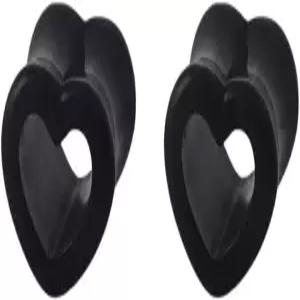 뉴젠로 아크릴 중공 하트 더블 플레어 이어 터널 플러그 게이지 익스팬더 스트레칭 귀걸이 여성용 러브