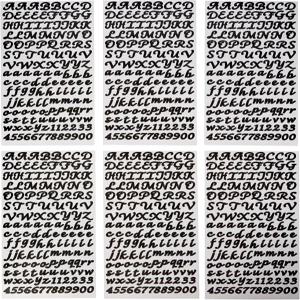 Sticko E5290149 알파벳 스티커 블랙 스크립트