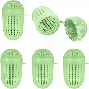 HUANGTNG 5PCS 내구성 미끼 수영 먹이 바구니 홀더 도구 케이지 낚시 물고기 양동이