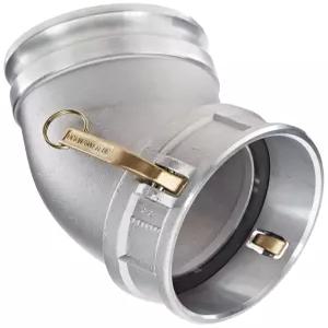 딕슨 600DA45AL 알루미늄 캠 및 홈 호스 피팅 45도 엘보우 6인치 플러그 x 소켓