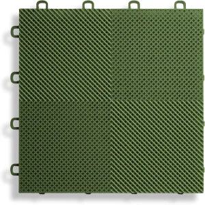 블록 타일 B2US5030 데크 및 파티오 바닥재 연동 천공 팩 녹색 30팩