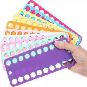 10개 자수 치실 정리함 카드 10가지 색상 플라스틱 재봉 보빈 휴대용 크로스 스티치 실 재봉용 바늘 세공