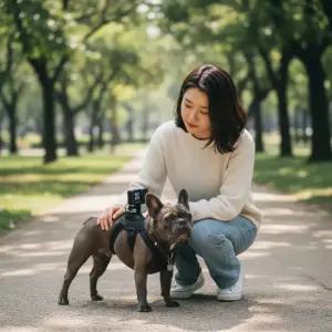 반려견 카메라 스트랩 벨트 하네스 거치대 여행용 고정장치
