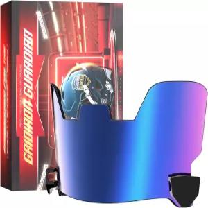 마우스 가드 스포츠 보호를 위한 KUBQLIG 축구 헬멧 바이저 퀵락 클립 UV400 및 ASTM 인증을 받은 깨지지