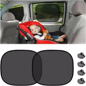 만다크 카 사이드 창문 그늘막 4PCS 차량용 햇빛 눈부심 및 자외선 차단 선 자동차용 스크린 액세서리