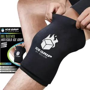ICE 그립 블랙 스 팩 랩 핫 앤 콜드 테라피소형 무릎 팔꿈치 햄스트링 정강이 팔뚝 발목 를 위한 다용도
