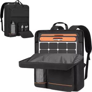 호드랜트 태양광 패널 보관 가방 재커리 솔라사가 100W 100X 200W와 호환되는 여행용 백팩 2개 패널용 패딩