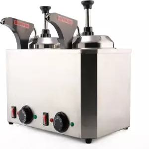 리바이 듀얼 나초 치즈 초콜릿 디스펜서 전문 음식 워머 전기 펌프 멜팅 머신 상업용 식품 등급 온도 제어