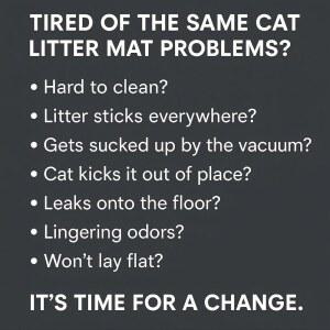 PETNOVA 이지 24인치 15인치 매트 61CM 실리콘 배변 그루브 클린 38 1CM