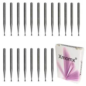 Xmomx 20 x 다이아몬드 조각 팁 비트 교체 전기 마이크로 펜 돌 보석 유리 조각용