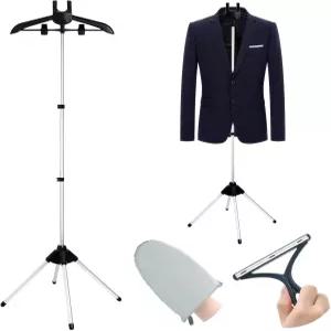 의류용 의류 찜기 스탠드 졸업 가운 코트 및 셔츠 디스플레이용 32-63인치 휴대용 다림질 장갑 레이스 헤어