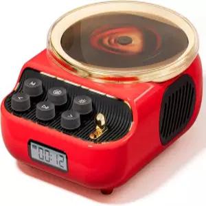 가정용 빈티지 라디오 음악 플레이어를 위한 블루투스 스피커가 내장된 CD 플레이어 FM 야간 조명