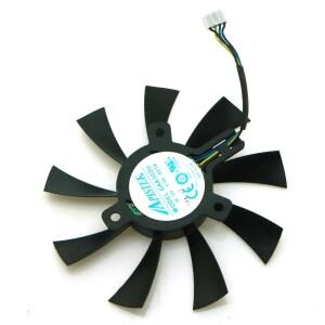 GAA1S2U DC12V 0.35A 92mm 4선 4핀 VGA 팬 R7 360 260X 그래픽 카드 냉각