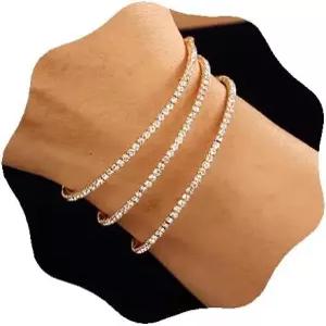 YERTER 웨딩 실버 펄 라인스톤 다층 스트레치 랩 브레이슬릿 1920년대 빈티지 스트랜드 레이어드 여성 신부