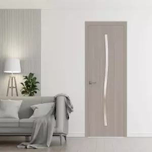 SARTDOORRS 실내 슬래브 도어 패널 36 x 84 인치 베이직 3002 오크 우드 베니어 포켓 옷장 슬라이딩 헛간