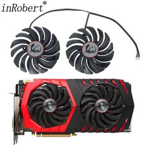 쿨러 팬, PLD10010B12HH, MSI Radeon R9 380 Armor 2X GTX 1060 TI RX 470 570 RX580 용, 95MM,