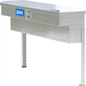 UWS EC30091 48인치 헤비월 알루미늄 트럭 사이드 툴 박스 리지드코어 뚜껑