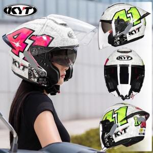 KYT TR-A JET 바이크 오토바이 헬멧 하프 ECE2206 더블 바이저