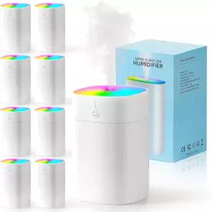 침실용 미니 8대 400ml 휴대용 소형 쿨 미스트 2가지 모드 자동 차단 침실 여행용 자동차 사무실 홈 플랜트