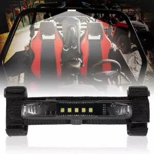 JEEPENG UTV 돔 라이트 배터리 구동 LED 바 유니버설 롤 마운트 UTV용 폴리스 RZR 캔암 레인저 선구자 탈론