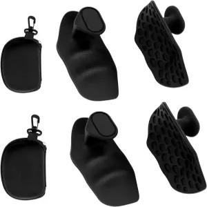 체이스펀 남성용 4Pcs 웨이트 팅 그립 인체공학 운동 고무 핑거리스 짐 보디빌딩용 립트 데드트 덤벨