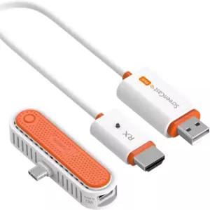 j5create ScreenCast Mini Duo Type-C 무선 HDMI 송신기 및 수신기 플러그 앤 플레이 1080p@60Hz 저지연