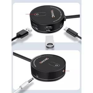 컴퓨터전원스위치 외부전원 USB30 오디오지원 USB허브